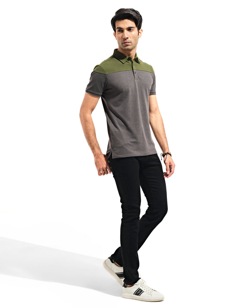 Men Panel Polo Tee - Engine - Buy Now