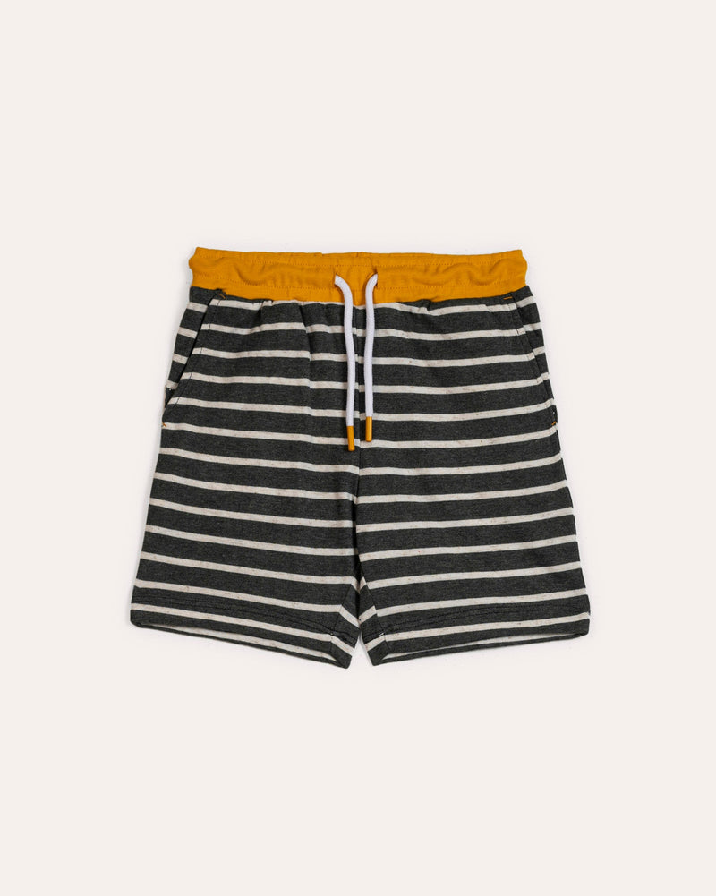 Baby Boys Grey Color Knit Short - Engine - Buy Now