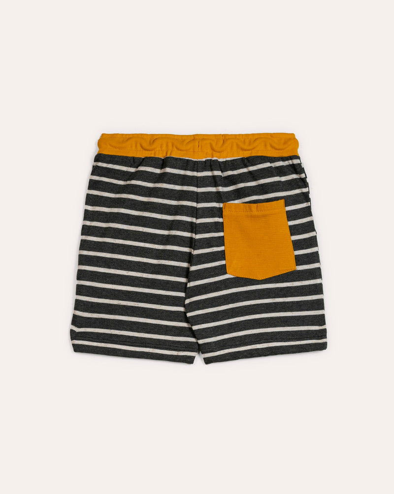 Baby Boys Grey Color Knit Short - Engine - Buy Now