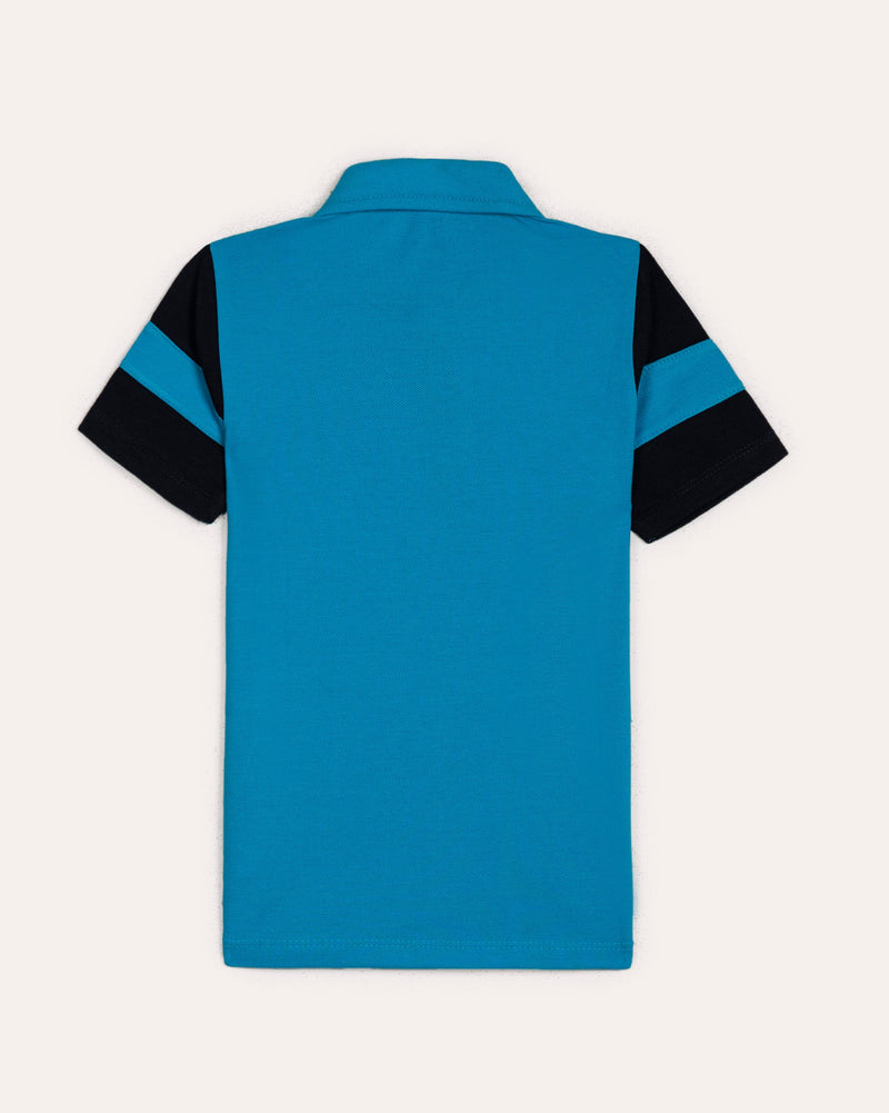 Boys Panel Polo Tee - Engine - Buy Now