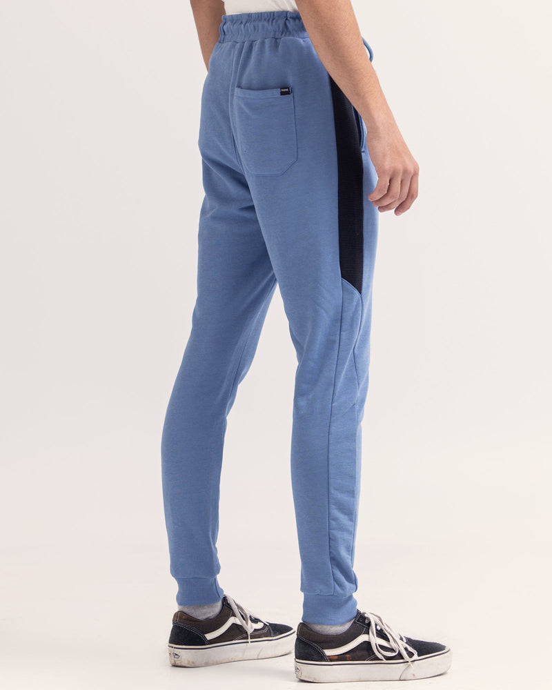 Men Blue Color Terry Jogger Trouser - Engine - Buy Now