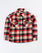 Boys Red Color Long Sleeve Check Casual Shirt For BOYS - ENGINE
