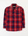 Boys Red Color Flannel Long Sleeve Check Causal Shirt For BOYS - ENGINE