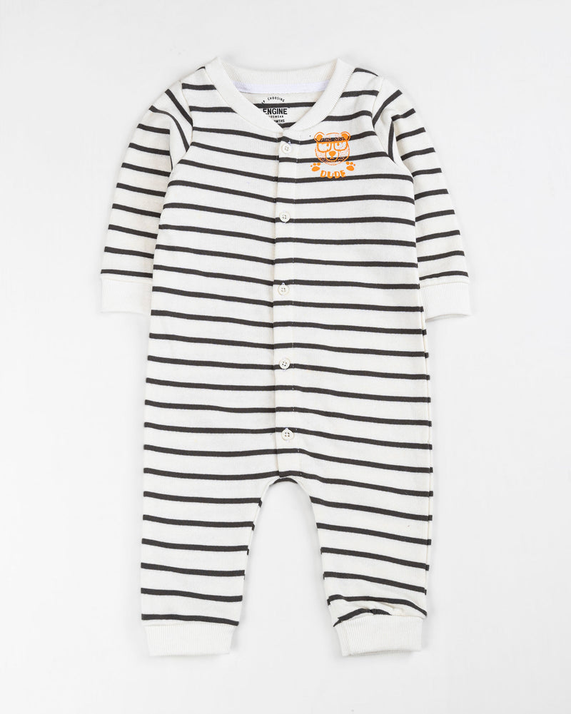 Baby Boys Off White Color Romper Suit - Engine - Buy Now