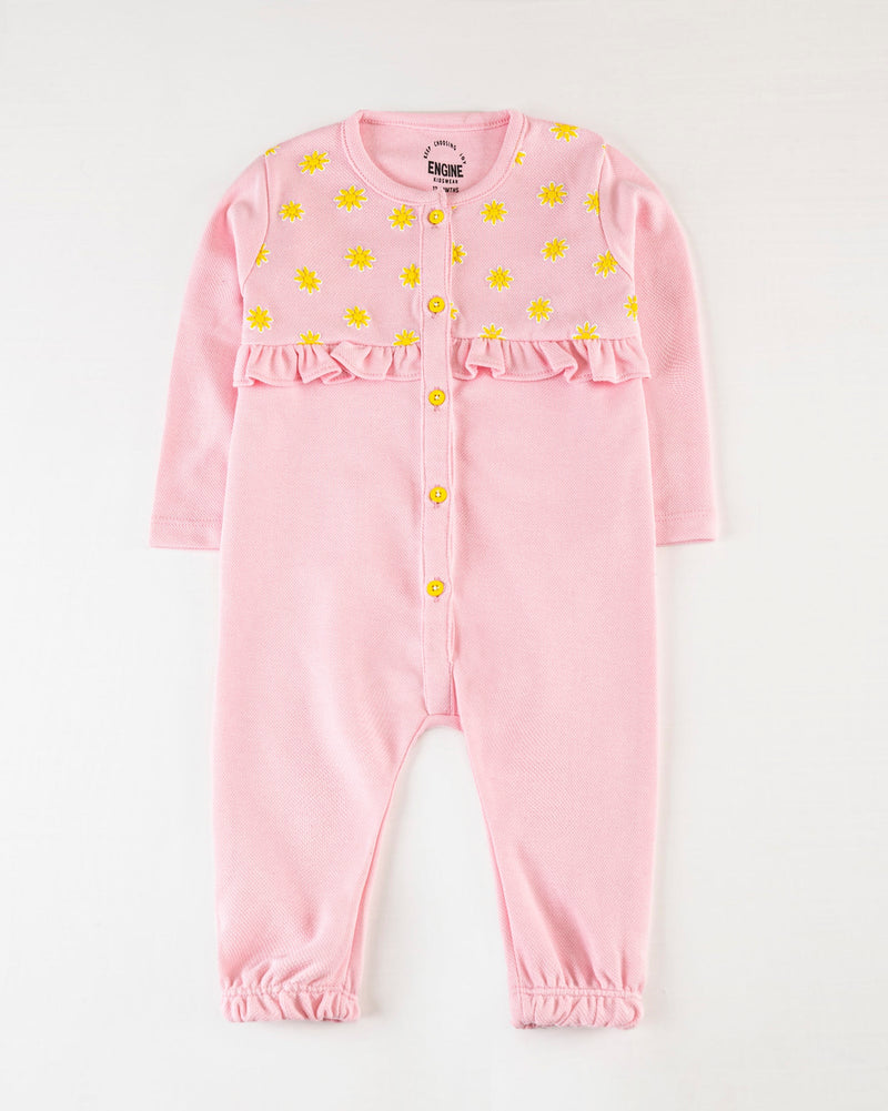 Girls Pink Color PQ Romper Suit - Engine - Buy Now