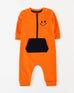 Boys Orange Color Terry Romper Suit