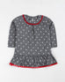 Baby Girls Grey Color Fashion Sweat Shirt