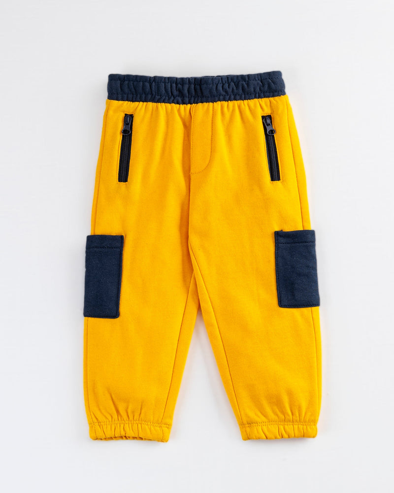 Boys Yellow Color Jogger Trouser - Engine - Buy Now