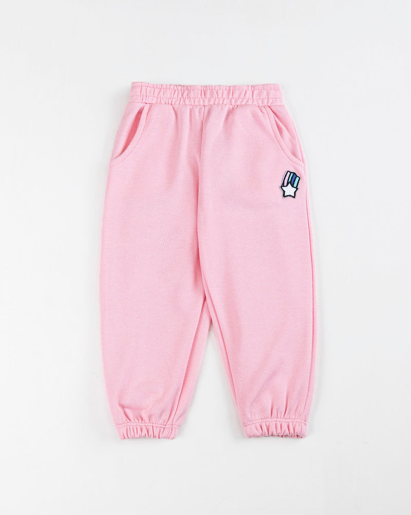 Girls Pink Color Jogger Trouser - Engine - Buy Now