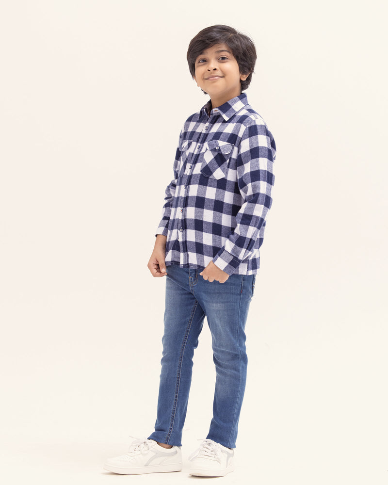 Junior Boys Shirts Buy Boys Western Wear Shirts Winter 2024   KC3036 NVY 2 800x 