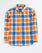 Boys Orange Color Long Sleave Check Casual Shirt For BOYS - ENGINE