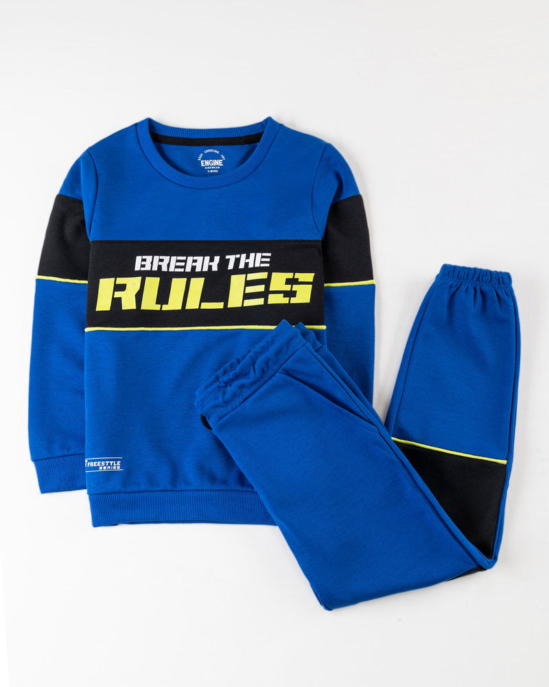 Boys Interlock Co-Ord Set - Engine - Buy Now