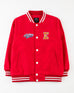 Boys Red Color Softshell Varsity Jacket