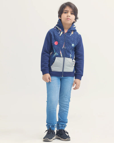 Boys Fashion Zipper Thru Upper