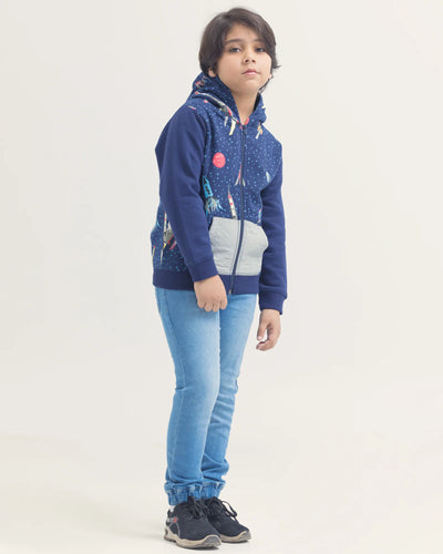 Boys Fashion Zipper Thru Upper