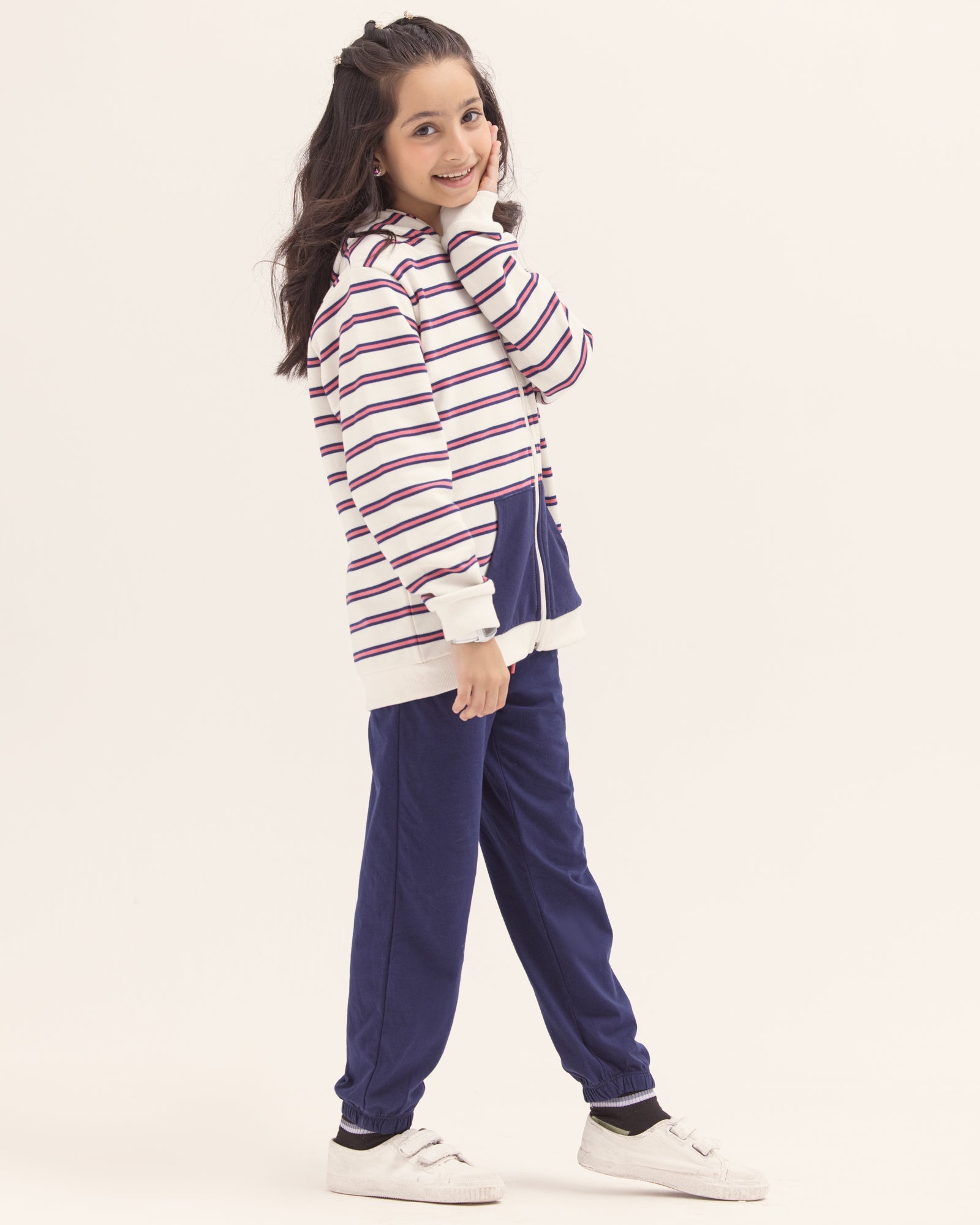 Girls Fashion Zipper Hoodie - Engine - Buy Now