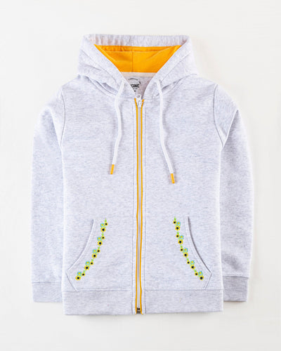 Girls Fashion Zipper Thru Upper