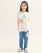 Graphic Tee With Side Knot Detail For GIRLS - ENGINE