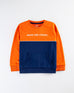 Boys Orange Color Fashion Sweat Shirt