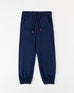 Girls Navy Color Pc Jersey Jogger Trouser
