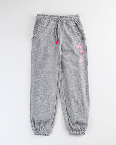 Girls Grey Color Jogger Trouser
