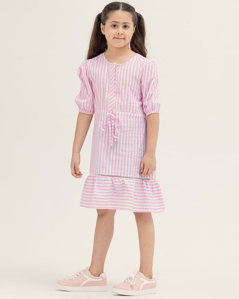 Girls Pink Woven Top - Engine - Buy Now