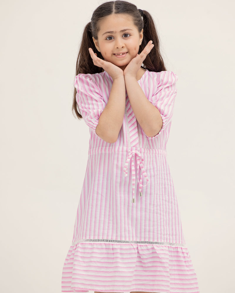Girls Pink Woven Top - Engine - Buy Now