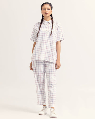 Women Check Matching Set