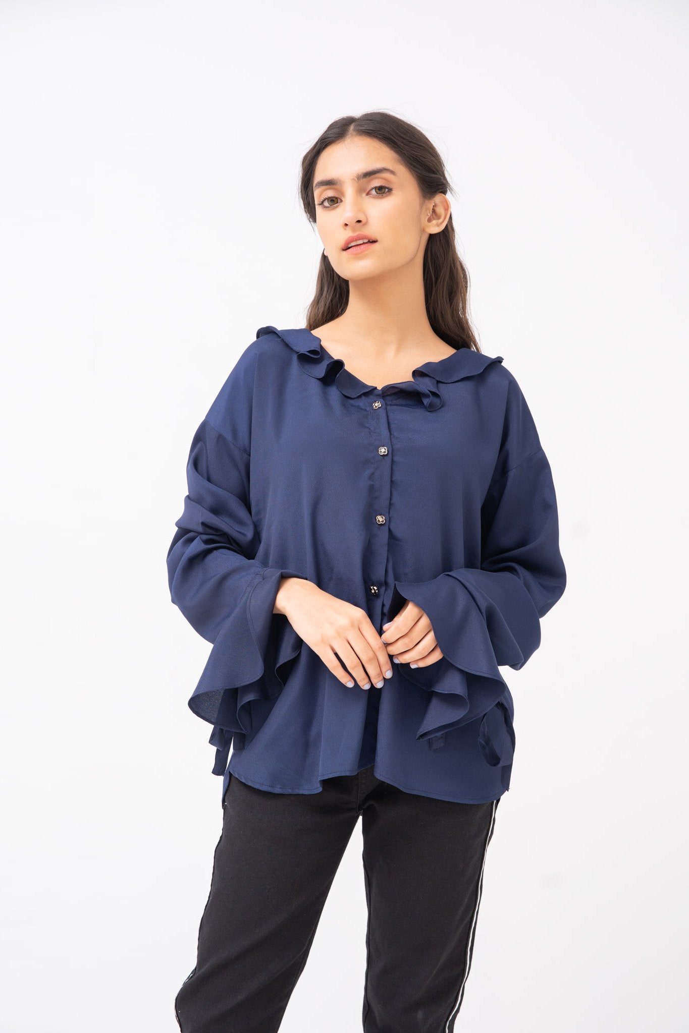 Woven Button-Down Top For WOMEN - ENGINE