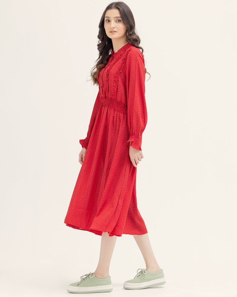 Women Red Long Dress - Engine - Buy Now