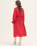 Women Red Long Dress - Engine - Buy Now