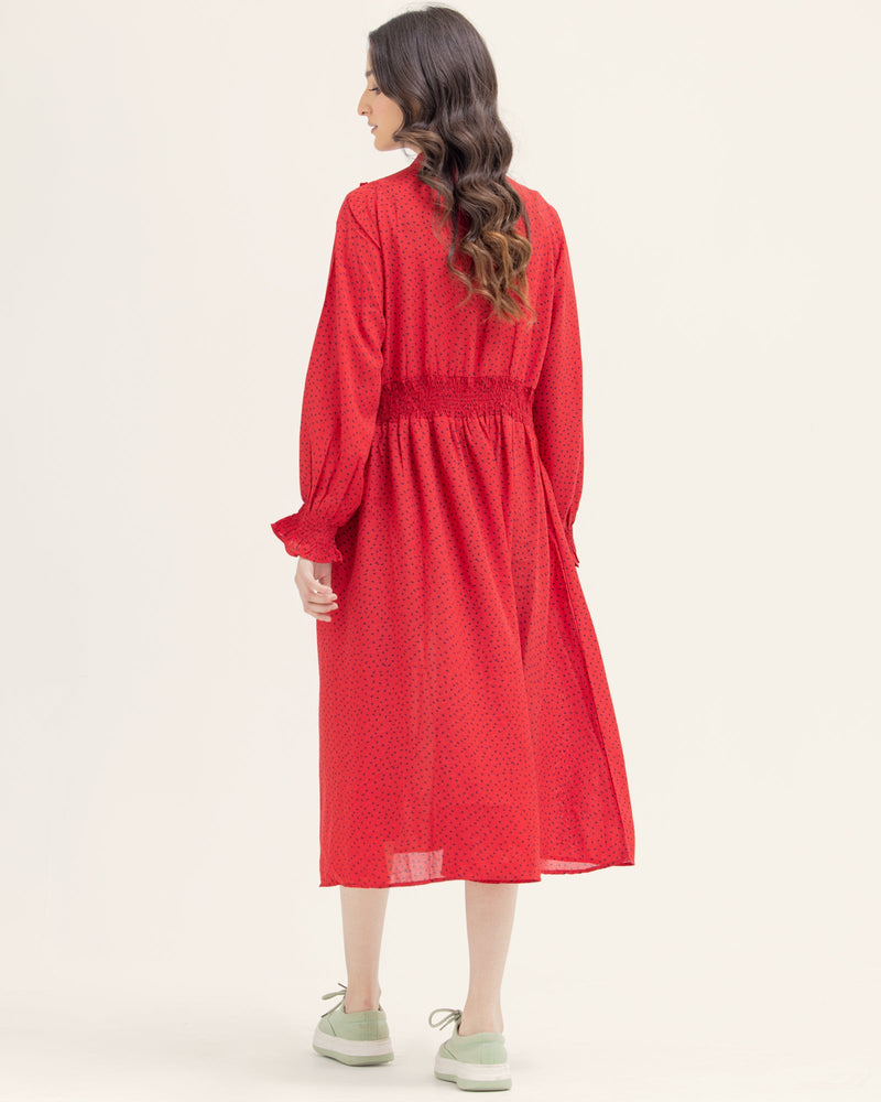 Women Red Long Dress - Engine - Buy Now