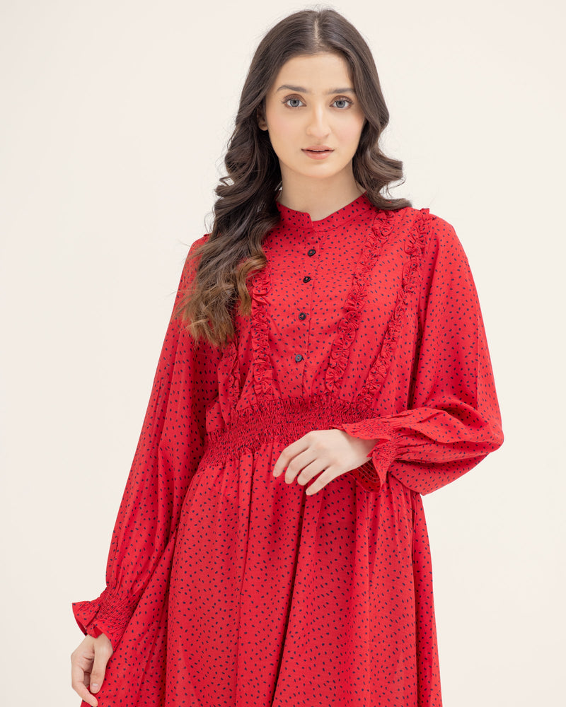 Women Red Long Dress - Engine - Buy Now