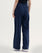 Women Navy Color Twill Flared Full Length Pant For WOMEN - ENGINE