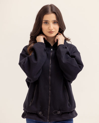 Women Mock Neck Zipper Upper