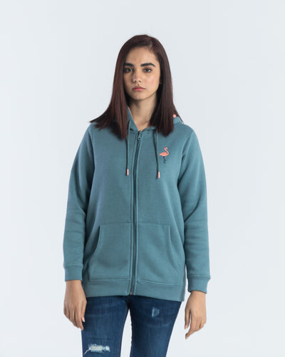 Women Fashion Zip Thru Upper