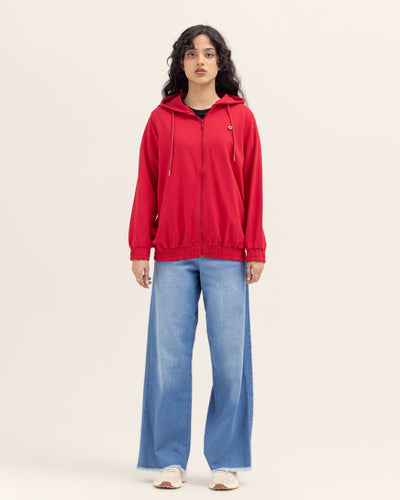 Women Zip Thru Hoodie
