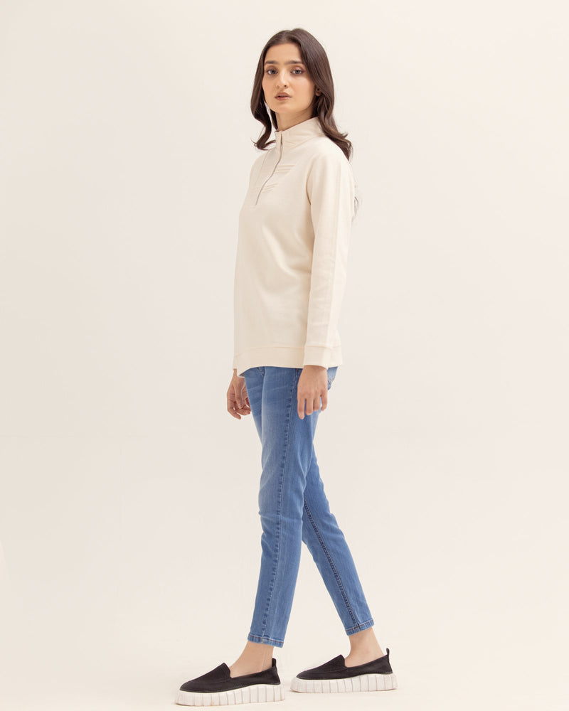Women Mock Neck Zipper Upper - Engine - Buy Now