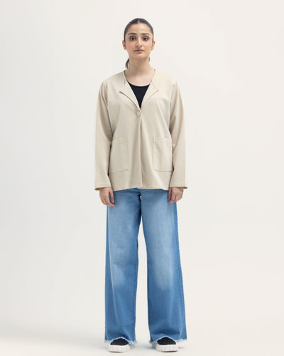 Women Basic Front Open Upper
