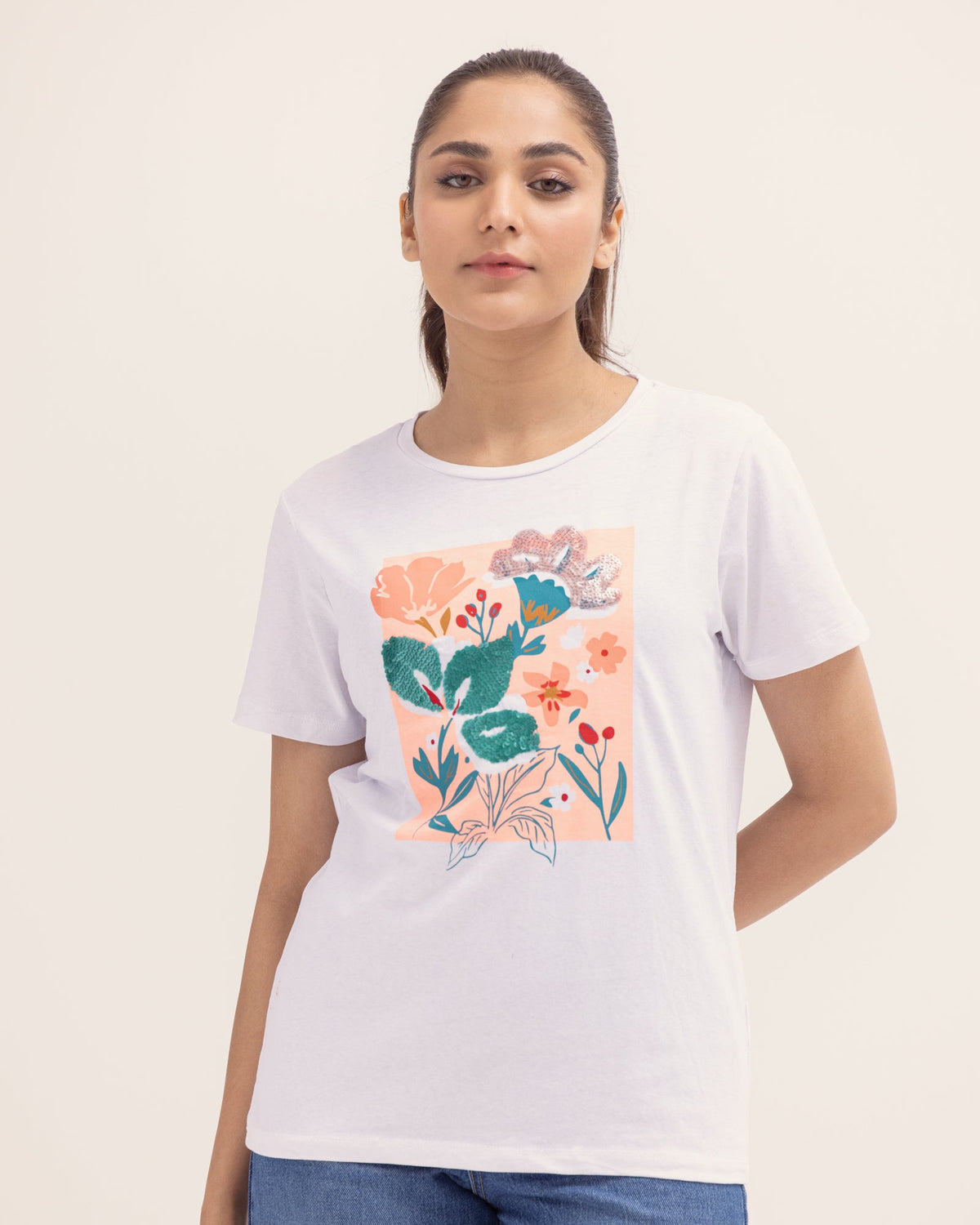 Women Printed T Shirt - Engine - Buy Now