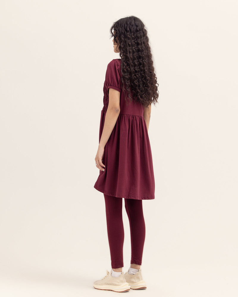 Women Elastic Neck Dress - Engine - Buy Now