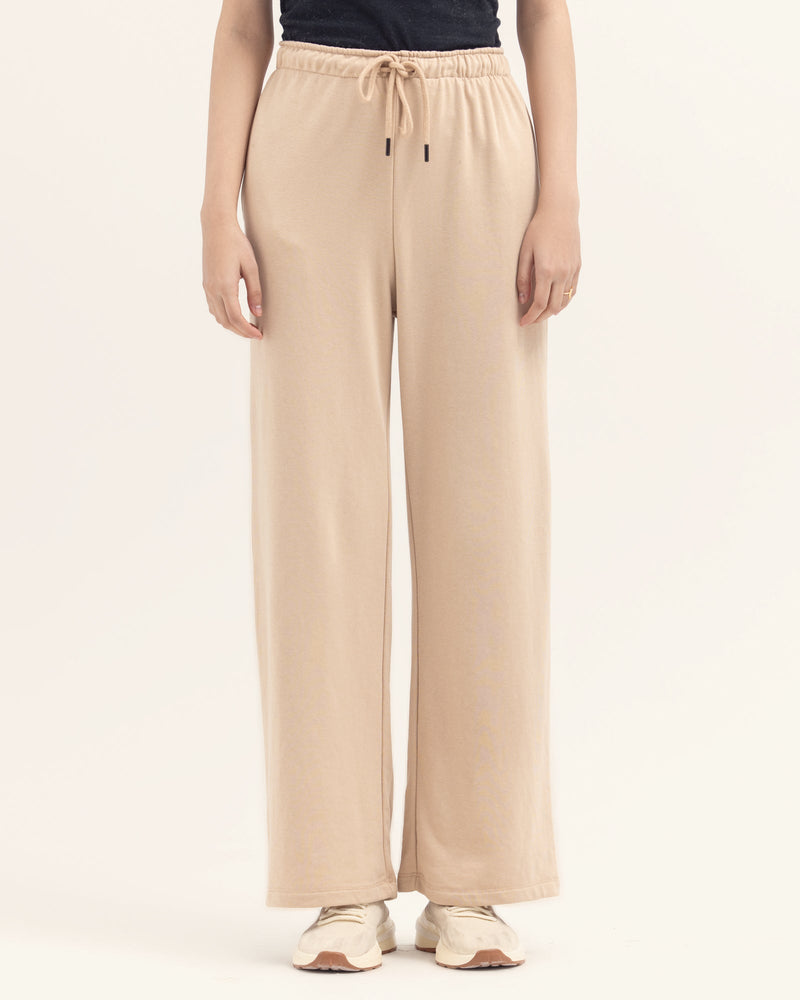 Women Biege Color Flared Trouser - Engine - Buy Now