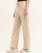 Women Biege Color Flared Trouser For WOMEN - ENGINE