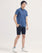 Men Charcoal Color Short Sleeve Printed Causal Shirt For MEN - ENGINE