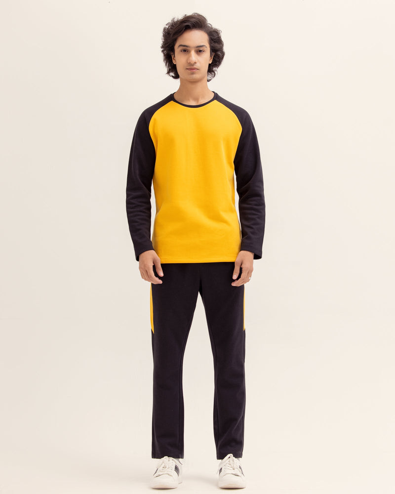 Men Color Block Co Ord Set - Engine - Buy Now