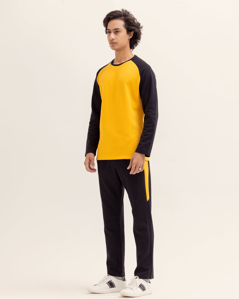Men Color Block Co Ord Set - Engine - Buy Now