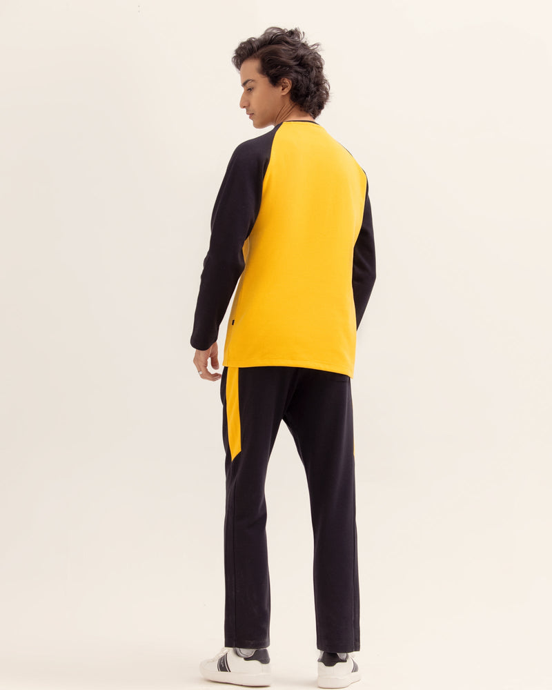 Men Color Block Co Ord Set - Engine - Buy Now
