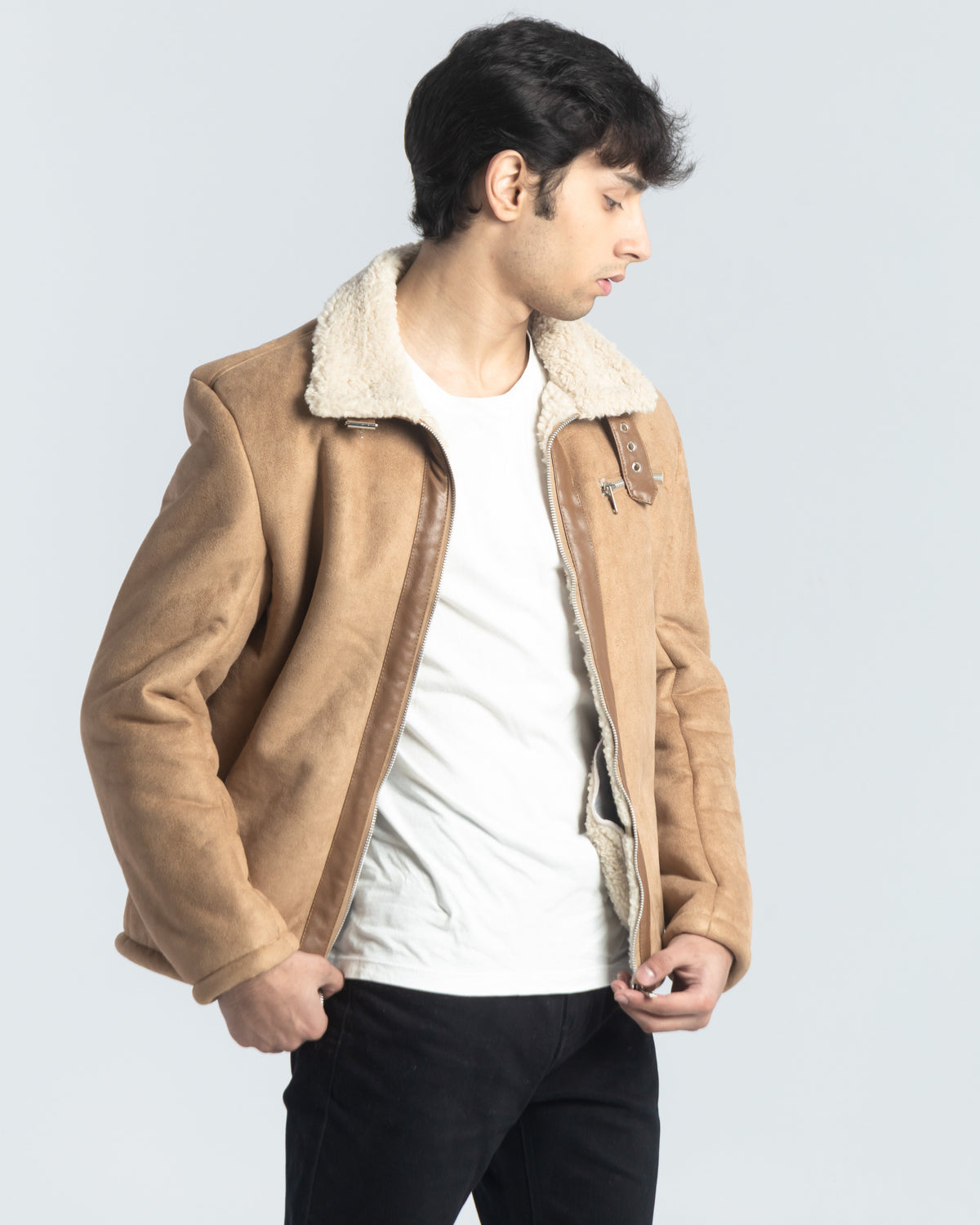 Men Suede Jacket - Engine - Buy Now