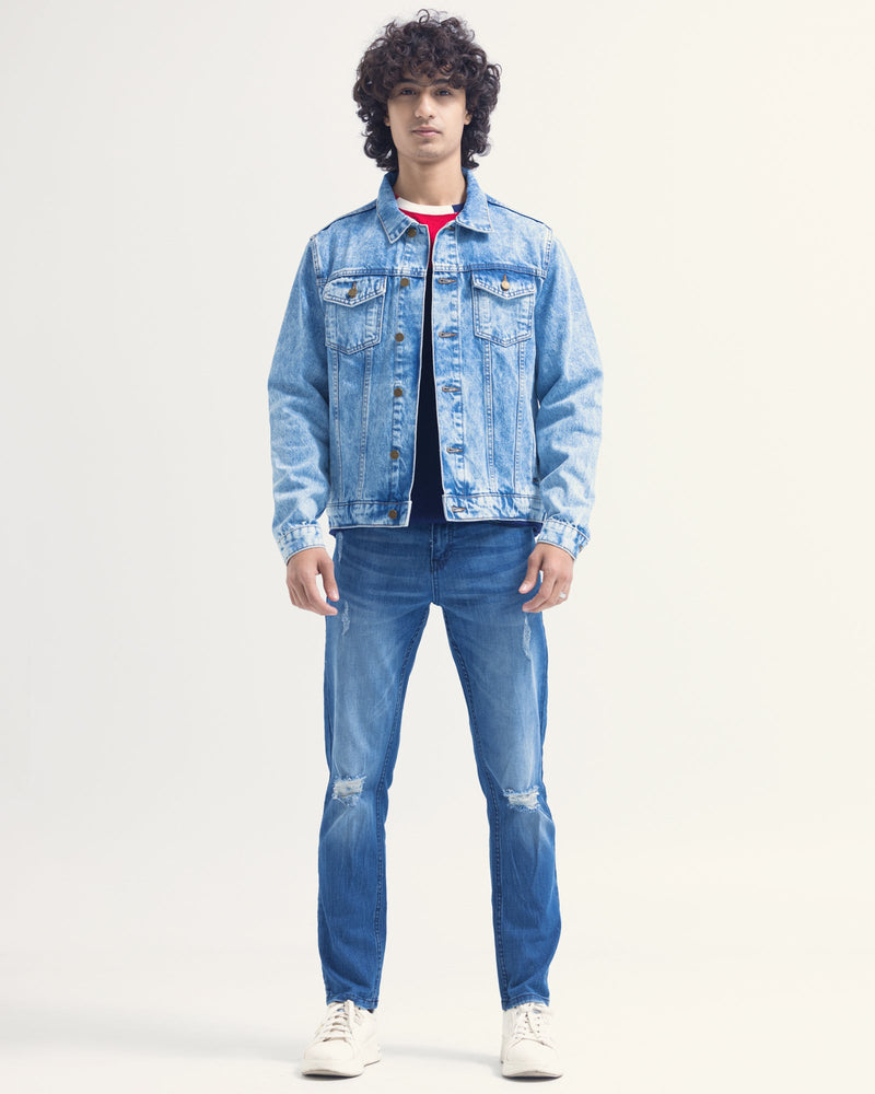 Men Denim Jacket - Engine - Buy Now