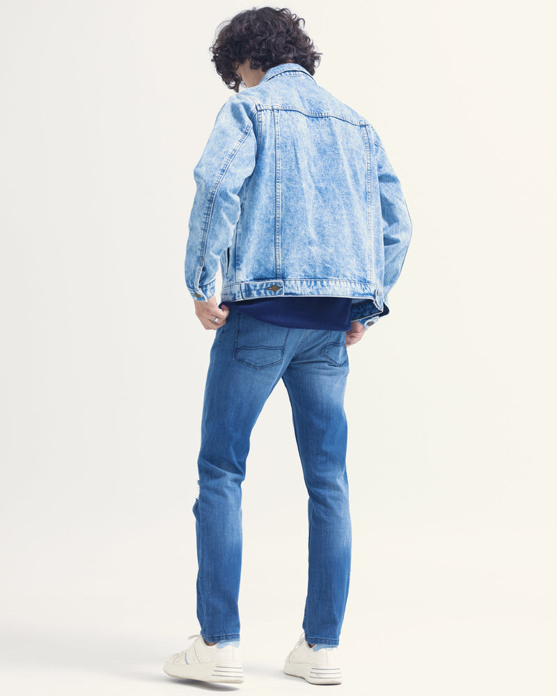 Men Denim Jacket - Engine - Buy Now